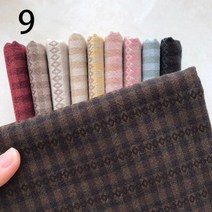 리버티원단 수입원단 새로운 DIY 일본 작은 천 그룹 원사 염색 직물 수제 패치 워크 퀼트 스트라이프 도, 09 vivi1297_01 50x70cm