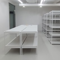 중량 작업대 무볼트조립 철제, 화이트 1200x400x900_3단