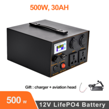 파워스테이션 비상발전기 뱅크 보조베터리 110 볼트 220 500 와트 휴대용 태양 발전기 Lifepo4 배터리 전원, [01] 350W  384Wh  Lifepo4, [02] 미국