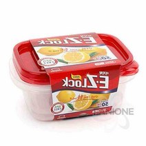 원샵 뉴이지락 찬통 직사각 520ML 2P 도시락반찬통 냉장고정리용기 전자레인지용기, 2개