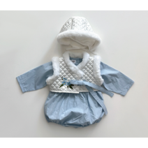 베베 아기한복 설빔 생활한복 돌 개량 백일 남아 설화 털조끼 한복 슈트