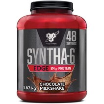 비타코어 BSN Syntha 6 Edge 단백질 초콜릿 밀크 쉐이크 파우더 - 헬스 근육 만들기, 1개, 기본