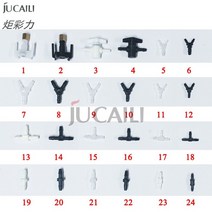 프린터 부품 Jucaili 프린터 에코 솔벤트 UV 잉크 호스 커넥터 엡손호환 xp600 DX5 DX7 프린트 헤드 튜브, 02 2