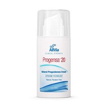 Allvia - Progensa 20 크림 - 프로게스테론 크림 리포좀 기술 임상 강도 무파라벤 - 4온스 황체호르몬 프로게스테론 에스트로겐 여성 호르몬 크림 크림