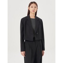 폴리 원버튼 숏 재킷 블랙 (323311LY85)