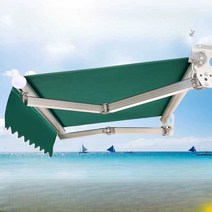 업소용 차양막 천막 접이식 입구 상업용 텐트 캐노피, 벽2m1.5m로텔레스코픽두개의곡선암