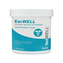 강아지 귀 물티슈 감염 애완 동물의 냄새 제어 청소 100 Count