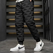 서빈 남성용 패딩바지 경량 웰론패딩 시보리 겨울바지 깔깔이 조거팬츠 방한복 라이더 배달