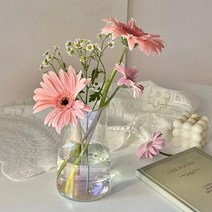 홀로그램 포인트 물병 유리 꽃병 화병 오브제 인테리어 소품 집들이선물 리빙샵 편집샵 카페 북유럽
