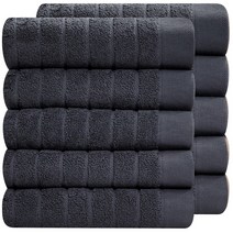 호텔수건 스트라이프 200g, 10장 다크그레이+다크그레이, 1개