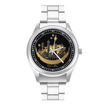 연예인시계 고급 오토매틱 라마단 카림 쿼츠 시계 거룩한 달의 축하 독점 십대 손목 사진 스테인레스 사