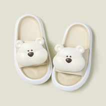 발캉스 여성용 푹신말랑 소프트 폼 쿠션 곰돌이 층간소음 거실 슬리퍼