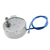 Heyiarbeit Synchronous Synchron Motor 50-60Hz AC 110V 2.5-3RPM Electric Motor CW TYC-50 4W Horizonta, Horizontal Hole Tapping Shaft