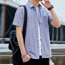 세미 캐주얼 댄디룩 패션 남자 데일리 반팔 셔츠