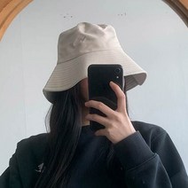 포스트로드 여성 햇빛 감성 자외선차단 여름 버킷햇, 베이지
