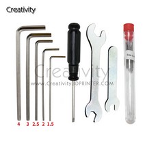 초정밀 3d 프린터 도구 키트 M2 M2.5 M3 M4 렌치 MK8 V6 노즐 청소 바늘 브러시 PTFE 커터 CR10 Ender3 사, 02 Kit With Needle