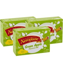 에어로플레인 젤리 그린 애플 맛 85g Aeroplane Jelly Green Apple Flavour, 3팩