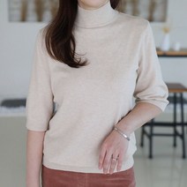 바네사빈 캐시미어 반목 반팔니트 v00092