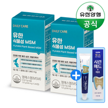 유한양행 식물성 MSM 식이유황 관절 연골 4개월분 영양제, 1개, 480정