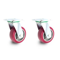 고중량 우레탄 5인치 회전형 캐스터 2개입, 1봉지