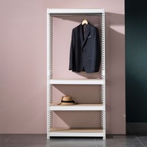 스피드랙 시스템 행거 4단(행거봉1), 스피드랙 800x600x2100 4단(봉1개) 블랙