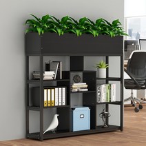 노르딕 아일랜드 낮은 가벽 파티션 수납 수납장 분할 방나누기 나무 침실 안방 신발장 거실, 길이120폭29높이110 검정프레임+검정함