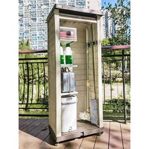 이동식 야외 조립창고 컨테이너 다용도선반 소형창고, 1500V-157.5x48.5x150cm(휠X)