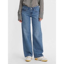 리바이스 LEVIS 여성 로우 루즈 와이드 데님팬츠 (A5566-0001)