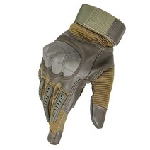 Soosuihoo 남성용 전술 장갑 너클 보호 기능 작동 가능한 터치 스크린 오토바이 사냥 사격 에어소프트 페인트볼 밀리터리 트레이닝(XL 카키) [관부가세 포함] 81381, Kaki