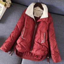 캐주얼 따뜻한 코튼 패딩 스노우웨어 숏 코트 및 파카 여성용 한국 스타일 느슨한 외투 스트리트웨어 신제품 솔리드 겨울