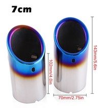 배기팁 DSYCAR크롬 도금 스테인레스 스틸 자동차 배기 머플러 팁 파이프 커버 범용 자동