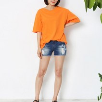 빅사이즈 남여커플 헬스 반팔 면티셔츠 쭉티 코디 간절기 라운드 사계절 봄
