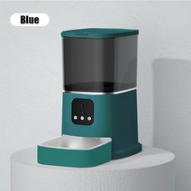 펫 드라이기 드라이룸 가정용 반려동물 털 살균소독 6L 비디오 카메라 피더 타이밍 스마트 자동 애완 동물, 04 Blue_03 Camera Pet Feeder