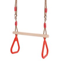장애물 코스 뒷마당 스윙 장난감에 대한 나무 스틱 사출 성형 핸드 셰이크 링 세트 등반 슬랙 로프 세트 1, 03 R