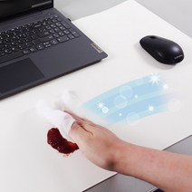 마우스패드 데스크패드 가죽 깔판 덮개 패드 책상꾸미기, 화이트