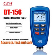 두께측정기 디지털 게이지 필름 CEM DT-156 자동차 페인트 코팅 두께 미터 테스터 0 1250um 내장 자동 F amp NF 프로브 USB 케이블 CD 소프트웨어.