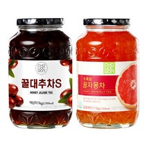 초록원 꿀대추차S 1KG +꿀자몽차 1KG