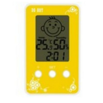 DGBOY 미니 스마일 디지털 온습도계 옐로우, 5개, 5개