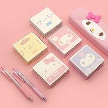 산리오 떡메모지 키티 시나모롤 마이멜로디 떡메 다꾸 폴꾸 쿠로미 메모 수첩, 폼폼푸린