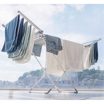 튼튼한 대형 빨리마르는 자동 화이트 온열 빨래건조대 자취생필수품 베란다 다용도실 원룸 소형 대형 이불, 날개형+사은품