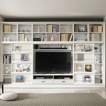 에든가구 GRATES-S 맞춤 티비장 슬라이딩 거실 인테리어 책장 TV 거실장 서재화 GTS-3822 월플렉스, 75인치(최대 가로길이 1693mm), 3700mm