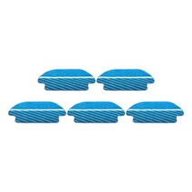 Conga 3490에 적합한 5pcs 바닥 브러시 깔개 로봇식 진공 청소기 예비 부품, 100mm, 폴리 에스터, 블루