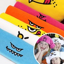 충무타올 스위트몬스터 곰보(양머리) 세면 150g 1매, 골고루(랜덤)