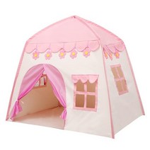 원터치 자동 캠핑 텐트 children tent baby princess 슈퍼 대형 룸, 핑크(볼 없음)