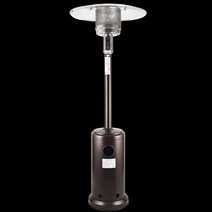 야외 정원 인테리어 전기난로 야외용 우산형히터 난방, 골드 배럴 커버가 있는 천연 가스