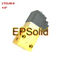 밸브 LT23JD-8 / 고압 블로우 성형 기계 3/2 웨이 컷 오프 솔레노이드 밸브, 1/4