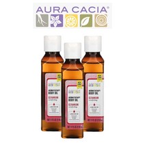(2+1) 아우라카시아 아로마테라피 바디 오일 컴포팅 제라늄오일 118ml 3팩