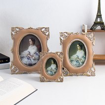 [루피너스] 인디언 핑크 사각 타원 액자 3size 인테리어 웨딩 가족 탁상 액자