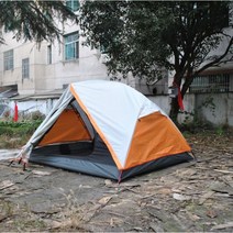 캠핑용 초경량 배낭 텐트 바이크 패킹 돔 2 인용, **무료배송**화이트