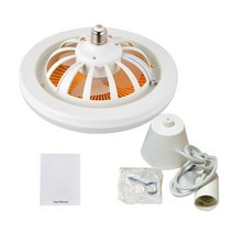 실링팬 천장 선풍기 셀프 설치 에어컨 공기순환팬E27 LED 전구 팬 램프 AC85-265V 30 와트 천장 조명 홈 장, 02 Package B